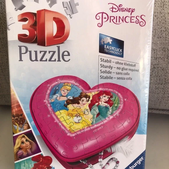 NIB Disney 3D puzzle princess jigsaw by Revensburger - Picture 2 of 5